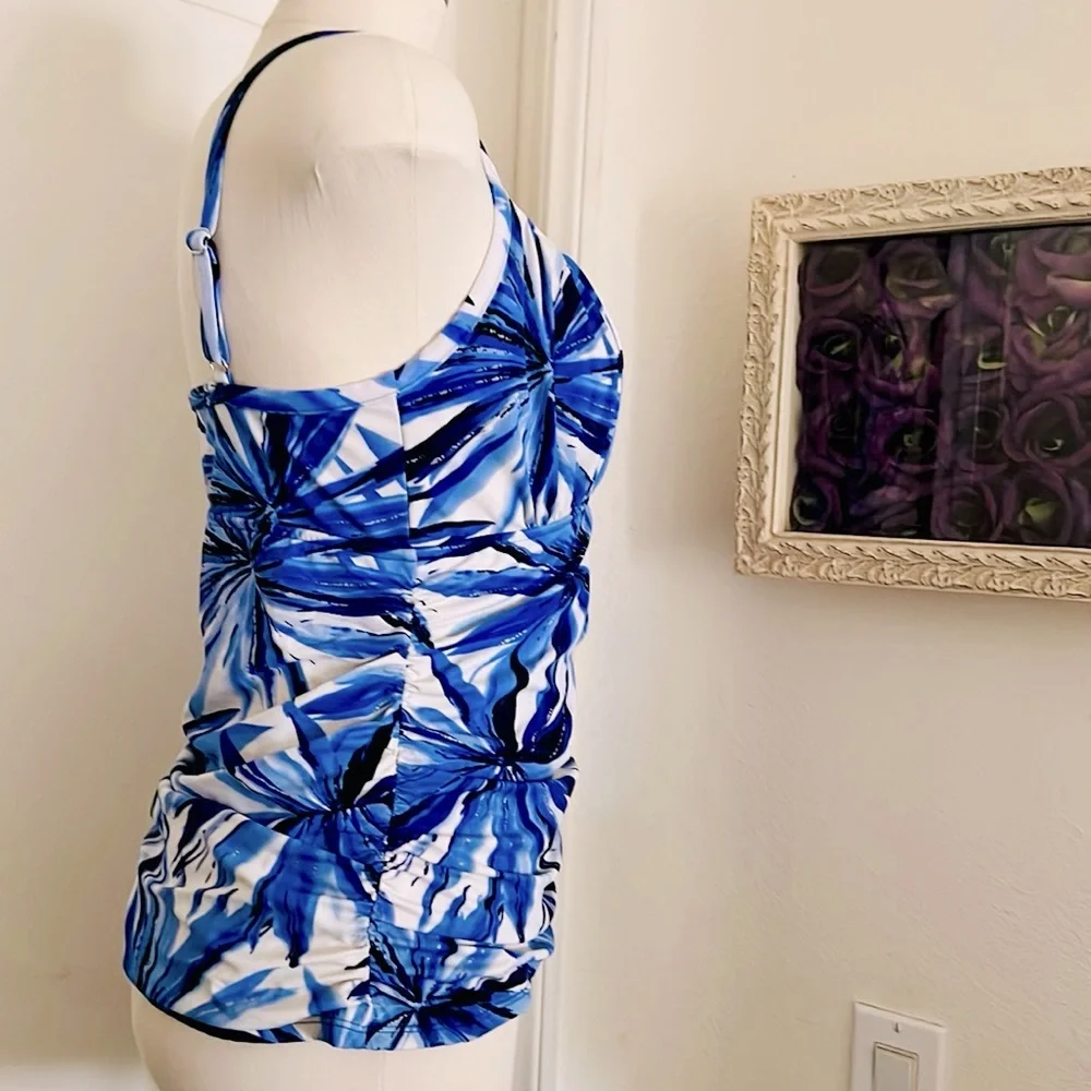 Tankini / Flattering Design In Blues - Picture 3 of 10